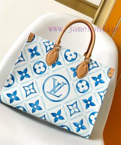 Louis Vuitton Bags M11262 Blue M11265 Red This OnTheGo Medium-sized Tote Bag Showcases Watercolor Effects On Louis gn5xy5jf