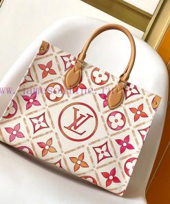Louis Vuitton Bags M11262 Blue M11265 Red This OnTheGo Medium-sized Tote Bag Showcases Watercolor Effects On Louis goao13td