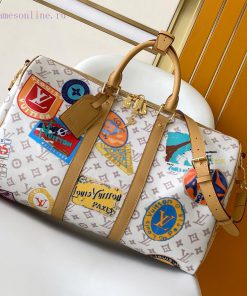 Louis Vuitton Bags 163 M14736 163 This Louis Vuitton Travel Sticker Bag Sewn With A Single Canvas Creates A Gorgeo qhf3yk11