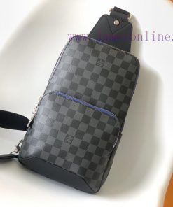 Louis Vuitton Bags N40008 Haige Chest Bag Series AVENUE Shoulder Bag This Damier Graphite Canvas Shoulder Bag Is T 2y9wlikr
