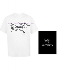 P [JIL SANDER+Archaeopteryx]2023FW Short Sleeved T-shirt JIL SANDER Co Branded Pulp PrintingHig xwmhrc11