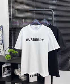 Burberry Style B604 Burberry Classic Letter Printed Short SleeveFabric - Made Of 320g Double St g040h079