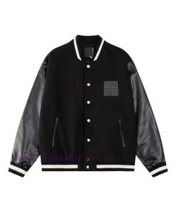 After SalesGIVENCHY 25 New Baseball Jacket Fabric Made Of Nylon Splicing High Density Patchwork mo7k1m10