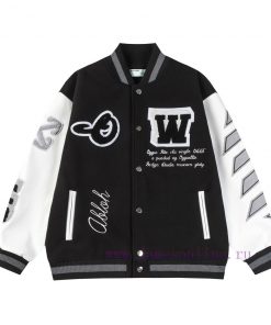 L5 After SalesOff While Towel Embroidered Baseball Jacket-Wanzhen Embroidery Towel Embroidery C npkoa85t