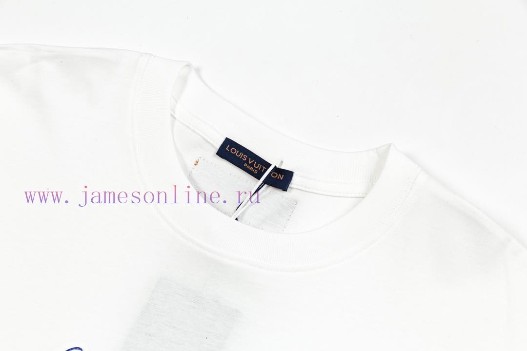 LV Louis Vuitton 25SS Brand New 3D Dual Process White Ink Printing+gradient Scallion Powder Mul lepue23z - Image 8