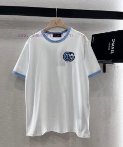 Gucci2025 New Product LaunchRound Neck Embroidery 𝑇𝑒𝑒Customized YB Twill Cotton Material Is Bre dh5gh0e9