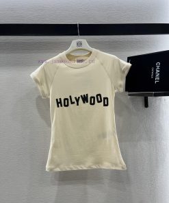 Loewe2025 New Product LaunchRound Neck Printed Letters 𝑇𝑒𝑒Customized YB Native All Cotton Mater app73pvg