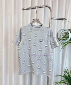 BURBE * * New Full Body Waterbird Logo T-shirt Custom Woven Pure Cotton Fabric With High Weight v06nnezw