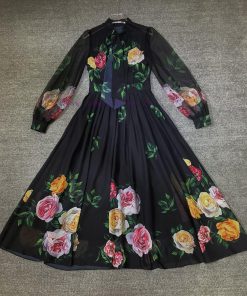 Dolce Gabbana/DG Introduces New Fairy Print Long DressImported Encrypted Ultra Soft Chiffon Fab 5y7wp160