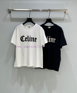 25SS Early Spring New Collection: CE Letter Embroidered Round Neck Short Sleeved T-shirt Super upjdtz9p