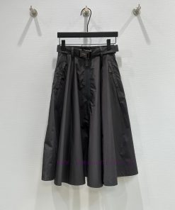 25SS Early Spring New Collection New PR Double Pocket Zipper Long Skirt Umbrella Design More In gnne3jm5