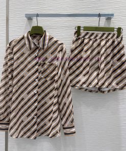 Gucci2025SS New Shirt Set With Micro Perspective And Subtle Fashion Perfect For Small Details E xxqy8gtt