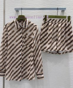 Gucci2025SS New Shirt Set With Micro Perspective And Subtle Fashion Perfect For Small Details E p95g0osw