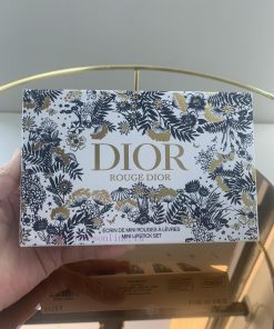 /Dior Blue Gold Lipstick Sample Four Piece Set 1.5g × 4 Gift Bag Includes 999 Velvet -840 Velve wood6uv8