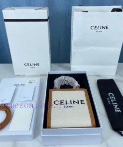 Loewe Bags Price Adjustment 𝐂𝐞𝐥𝐢𝐧𝐞 CABAS TRIOMPHE Cowhide/Canvas Splicing MiNi Size Vertical Handbag 65% T 3xnd24fb