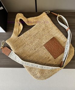 Loewe Bags . L ⊚℮ W ℮ Mini Coconut Fiber And Beef Leather Slit Handbag 🧺 NEWMulti Functional Slit Tote Han iamkbp8d