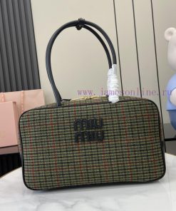 MiuMiu Bags The New MIU MIU Original Wool Qianniao Style Briefcase Combines Fashion And Classic And The Nex rizmk3dw