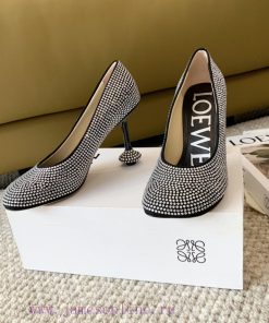 LOEWE 2024 Spring/Summer Fashion Style Yang Mi Same Style Hot Diamond Crystal Shoes High HeelsL xn0m8pnx