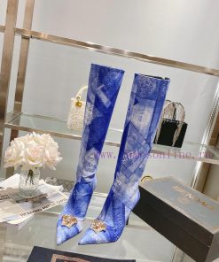 Fendi&Versace Joint CollectionLong Boots 16 InchesReal Leather Bottom𝐧𝐞𝐰 Show Style Fendi Dumes qlriyqc4