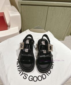 | ²⁰²4 𝐬𝐬  🤍🤎𝐑𝐎𝐆𝐄𝐑𝐕𝐈𝐕𝐈𝐄𝐑 Roger Vivian's New Biscuit Thick Soled Slippers Viv'Go - Thin Metal Bu ltgym857