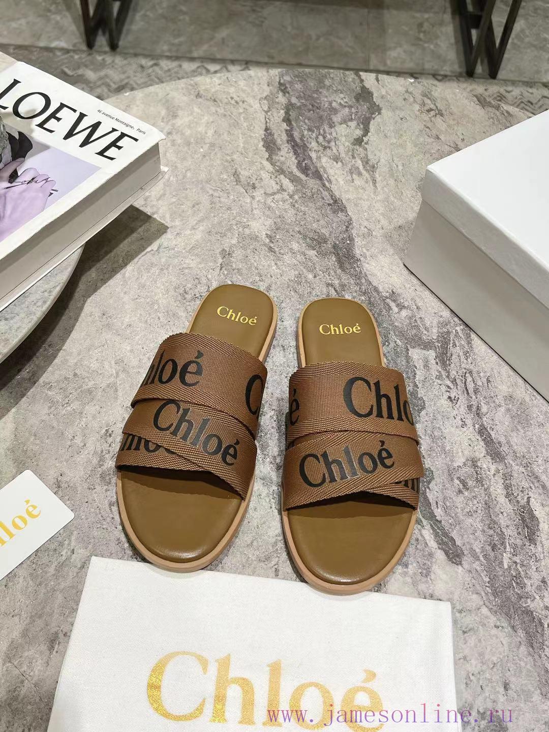Purchase Grade Chloe/Chloe Classic Spring/Summer Knitted Strap SlippersChloe Spring/Summer Coll 7gxqk3st