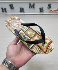 Versace New Men's Casual Slippers Series 11 Review Global Limited Edition Upper Made Of Importe 0kvz725y