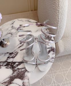Ren * Caovell *'s New Snake Shaped Rhinestone High-heeled Sandals Always Exude A Fairy Like Aur ov4gwdis