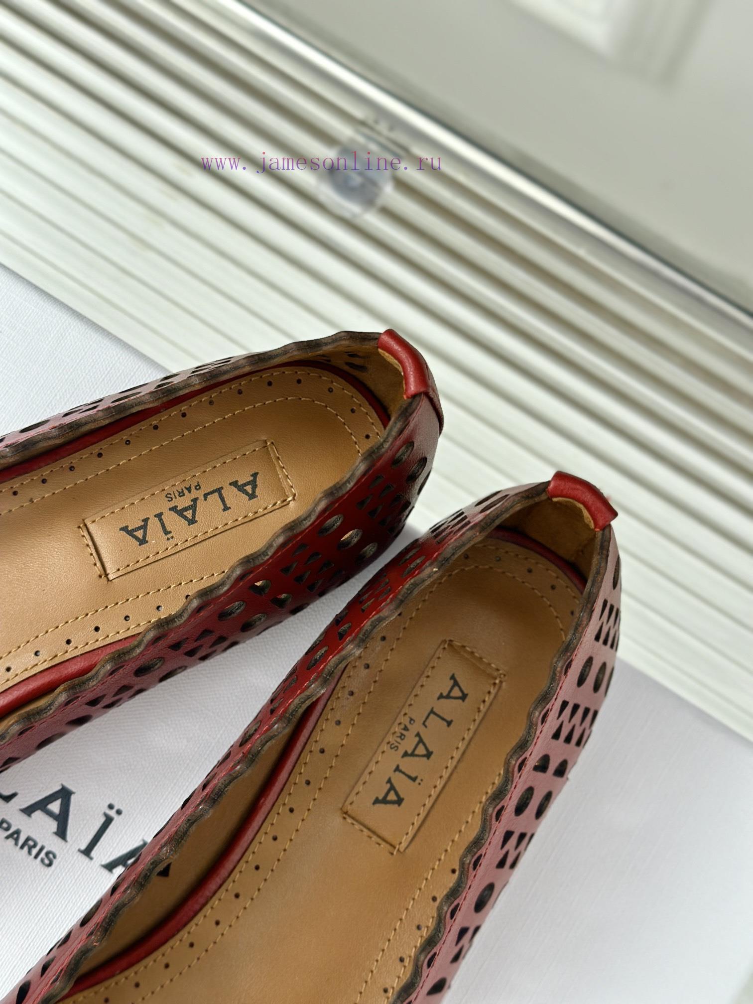 AlAIA | Classic Retro Hollowed Out Single Shoe From AlAIAFull Of Girlish Style With Both Modern kusb3xo4 - Image 9