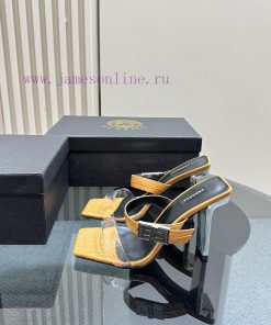 The Most2024 Milan Fashion Show Transparent PVC High Heel SandalsExquisite High-heeled SandalsV ib643buv