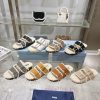 Prada Slippers Feature A Soft Lining And An Iconic Triangular Logo Showcasing A Unique Binary A jgowwa62