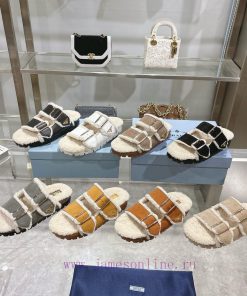 Prada Slippers Feature A Soft Lining And An Iconic Triangular Logo Showcasing A Unique Binary A jgowwa62