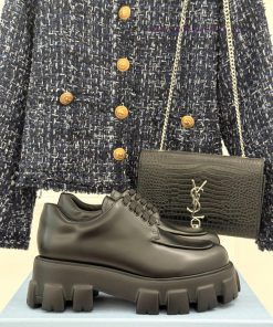 Top VersionPrada Classic Gear ️ Thick Soled Sponge Cake LoafersThe New Thick Soled Loafers Have 5du7aksj