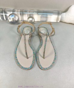 R ᴇɴᴇ C ᴀᴏᴠɪʟʟᴀ | 2025 𝐬𝐬 Renee Jolla Classic And Popular RC Women's T-shaped Sandals With Diam vtt9f8at