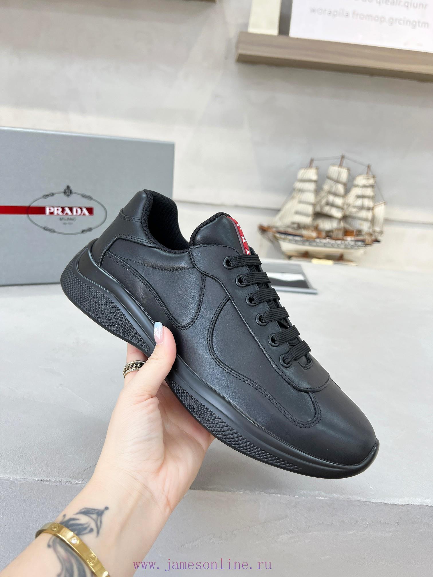 Prada Top Edition SneakersImported Fly Woven Fabric With Stitched Patent Leather On The UpperSh vp8wze47