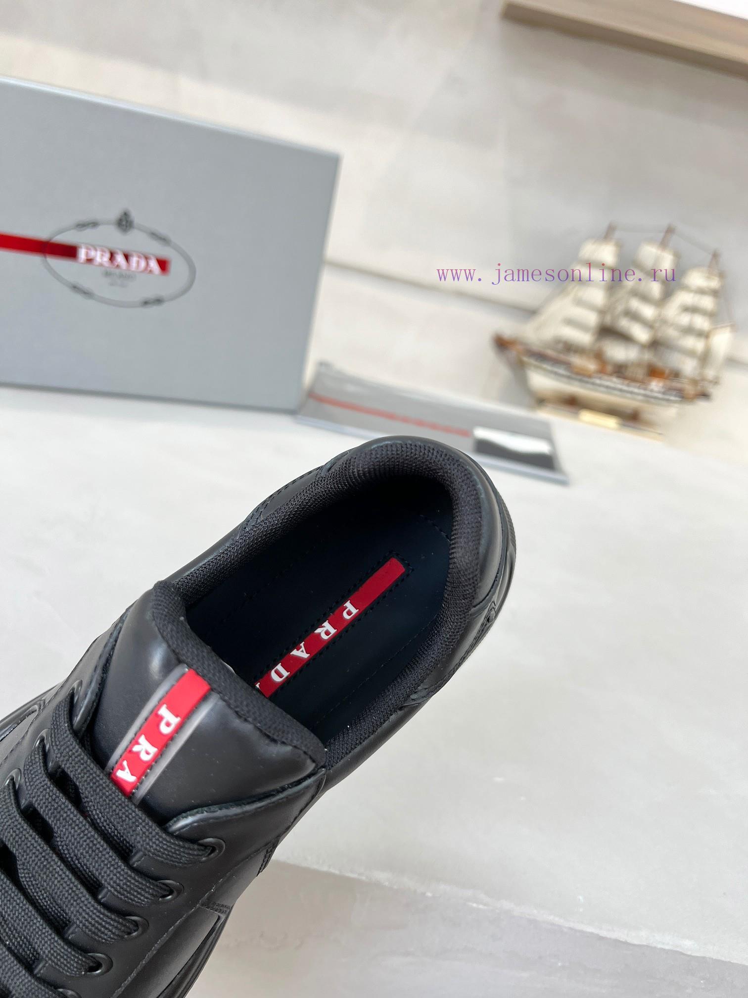 Prada Top Edition SneakersImported Fly Woven Fabric With Stitched Patent Leather On The UpperSh vp8wze47 - Image 5