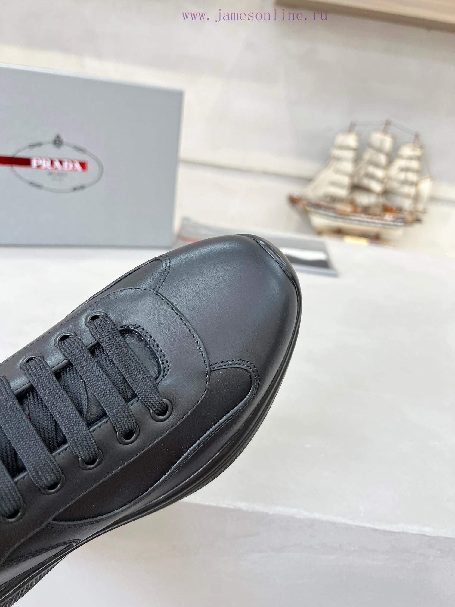 Prada Top Edition SneakersImported Fly Woven Fabric With Stitched Patent Leather On The UpperSh vp8wze47 - Image 6