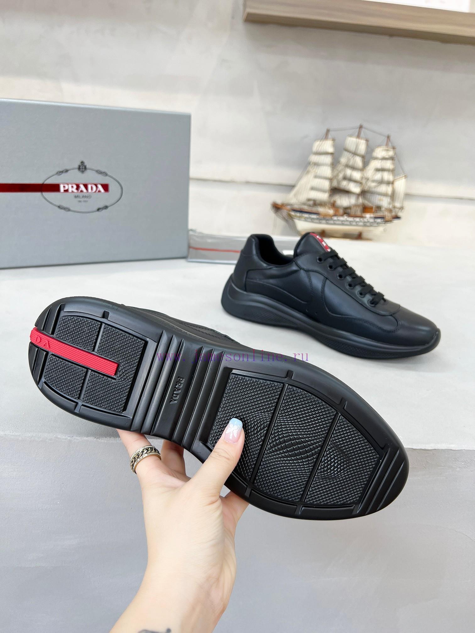 Prada Top Edition SneakersImported Fly Woven Fabric With Stitched Patent Leather On The UpperSh vp8wze47 - Image 7