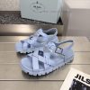 Prada 25 Spring/Summer New Gear Colored SandalsRoman Cross Weaving Style Is Popular Macaron Col s77nt1k7