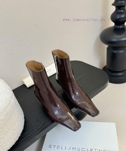 Stella McCartney's New 25SS Minimalist Leather Texture Short BootsMinimalist Stir Fried Chicken ratn8788