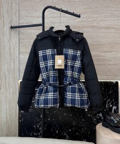 AH731 New Down Jacket ️Burberry Plaid Patchwork 90% White Goose Down Double-sided Long Sl snqty2zo