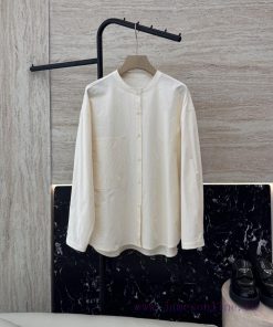 MY066 New Shirt ️Loro Piana 100% Horse Cotton Long Sleeved Solid Color Shirt With Five Colors 9apmjsye
