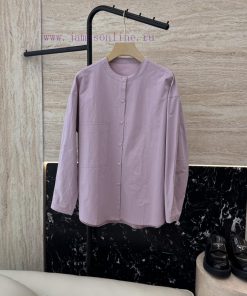 MY066 New Shirt ️Loro Piana 100% Horse Cotton Long Sleeved Solid Color Shirt With Five Colors zqct5gqy
