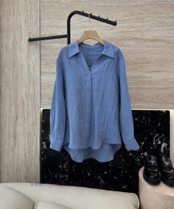 MY067 New Shirt ️100% Hanma Long Sleeve Solid Color Shirt Tri Color MLXLUpdate Time: March 12 osuk8kl6