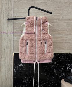 QGL027 New Down Jacket ️Moncler Sheep Fleece 90% White Goose Down Vest Pink/beige/blue/black 3spjwvbo