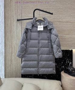8115 New Down Jacket ️Maxmara 90% White Goose Down Long Sleeve Down Jacket Black Grey Coffee 647p0fay
