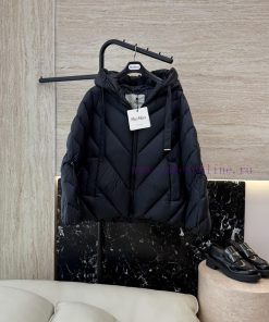8226 New Down Jacket ️Max Mara 90% White Goose Down V-shaped Slimming Down Jacket Black Brown pmqpfqj4