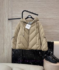 8226 New Down Jacket ️Max Mara 90% White Goose Down V-shaped Slimming Down Jacket Black Brown 53ucgsec