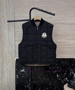 M350 New Down Jacket ️Moncler Top Edition Coconut Tree Embroidered Logo Collarless 90% White b4twarpo