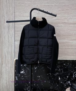 M376 New Down Jacket ️Moncler Top Edition 100% Wool Sleeves Long Sleeve Stand Collar 90% Whit pq5hahxk