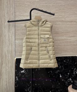 M295 New Down Jacket ️Moncler Top Edition 90% White Goose Down Hooded Down Vest Zipper Black chx9bneg